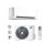 Midea Breezeless E MCB-12-SP oldalfali split klíma csomag 3,5 kW